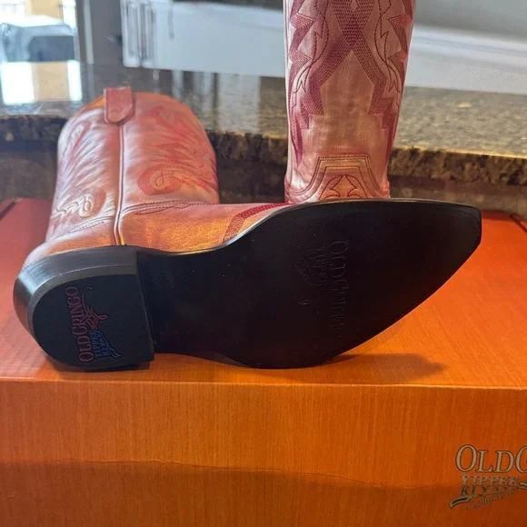 Old Gringo Pink Western Boots - Picture 5 of 6